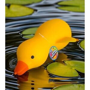 RARE Jumbo Squishy Duck Yellow Laffy Quacks Fidget Toy Squeeze Duckie JA-RU